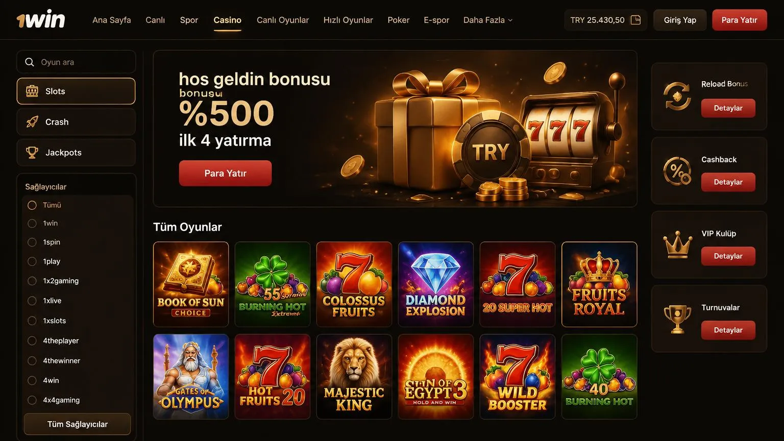 1win giriş ve hesap oluşturma adımları