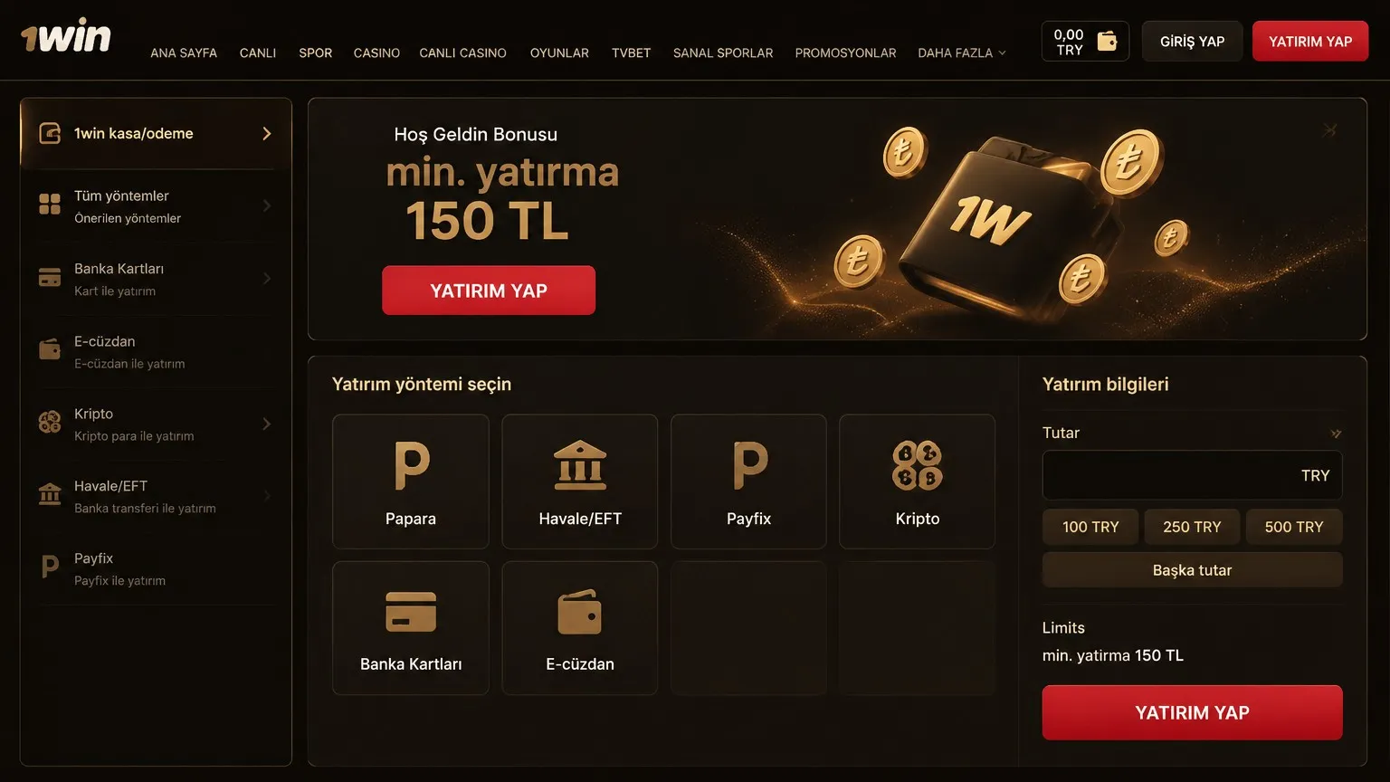 1win mobil uygulama ve masaüstü deneyimi