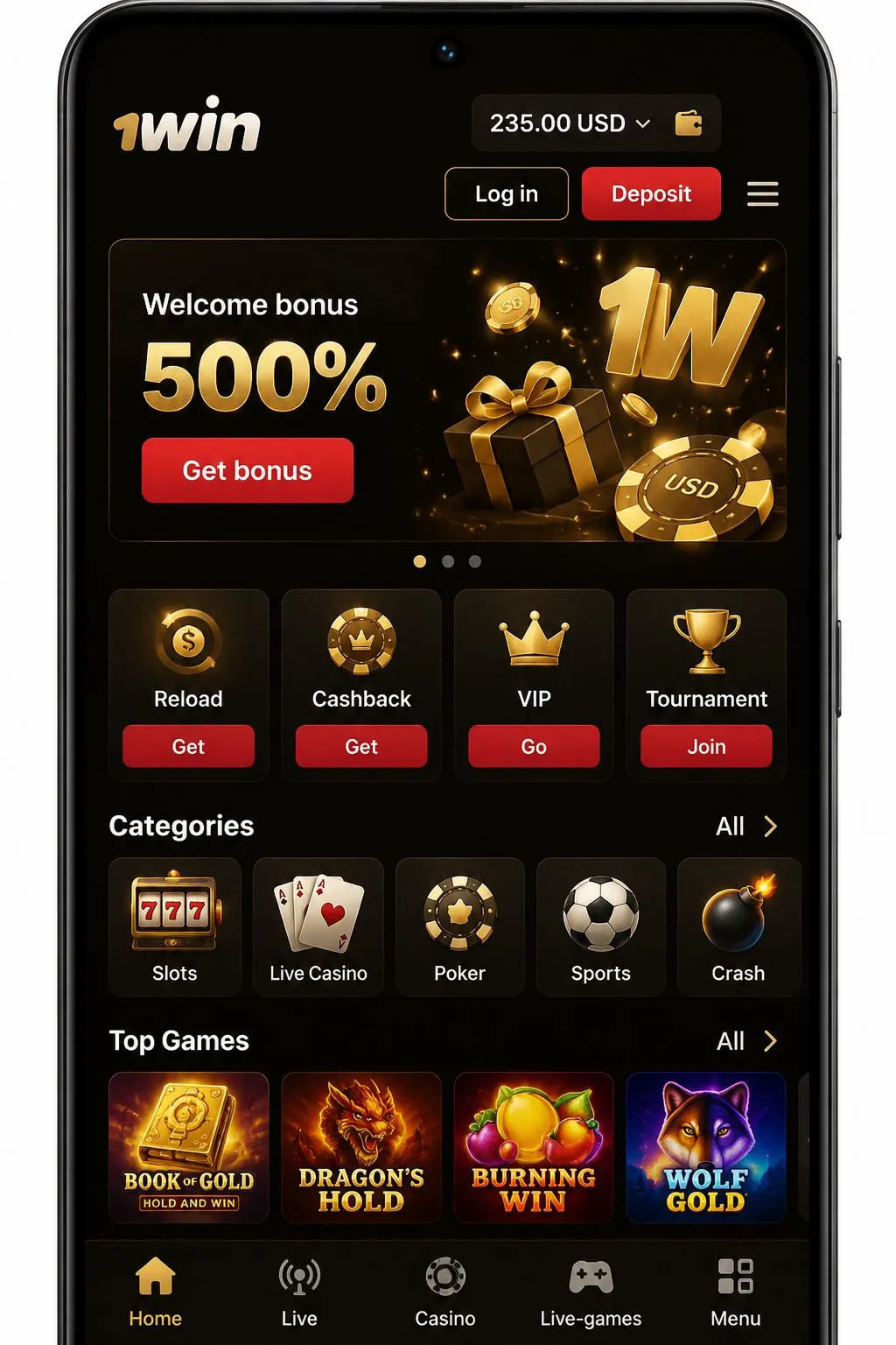 Navigating the 1win site and mobile app