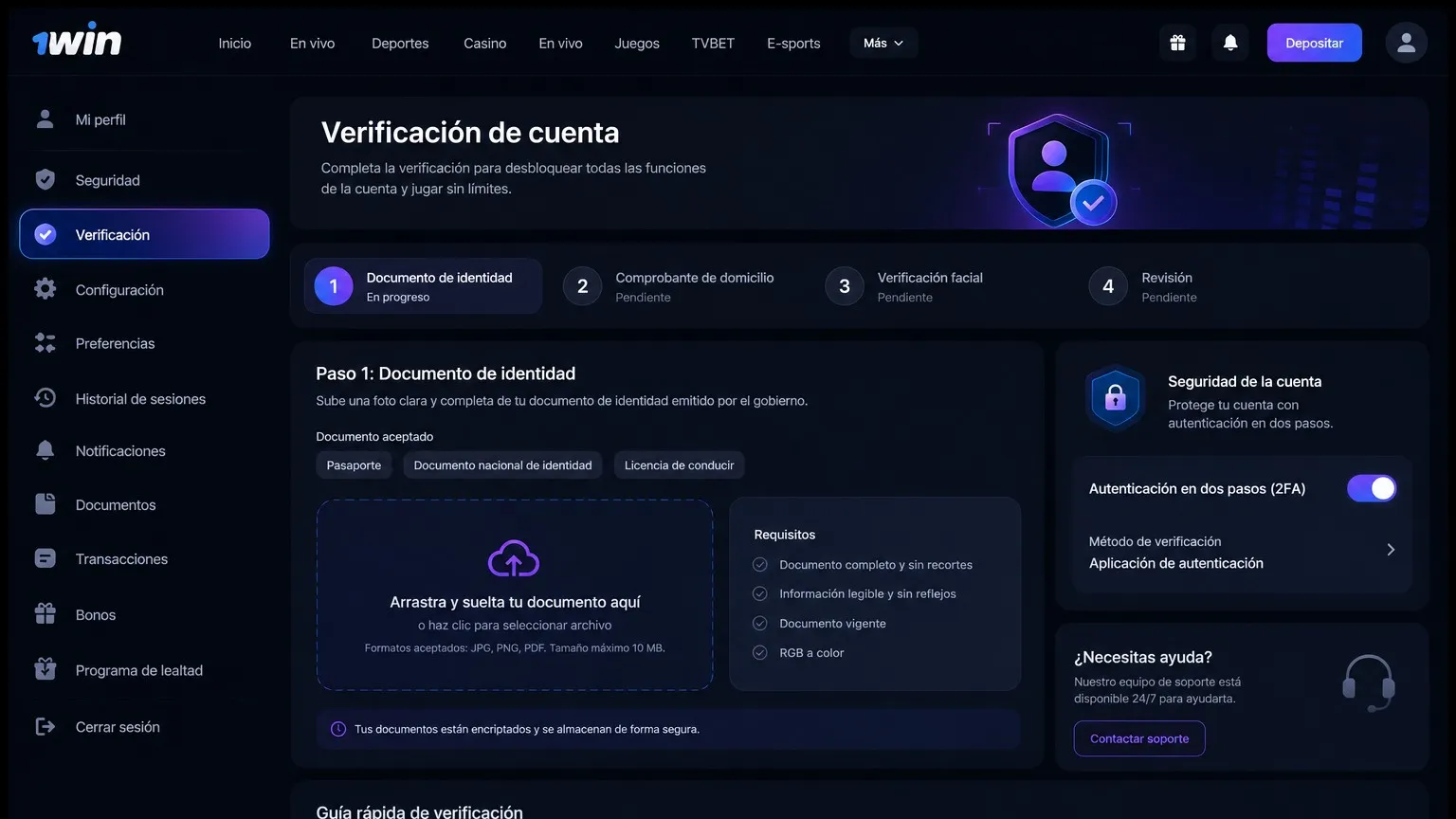 Errores comunes al intentar entrar a 1win — 1win login